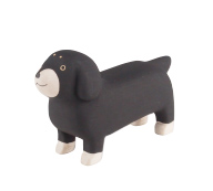 ぽれぽれ動物/ダックスフンド黒